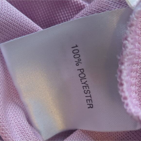 Adidas Golf Long Sleeve Pink Climacool Athletic Women's Polo Shirt V-neck, Sz S - Picture 9 of 12